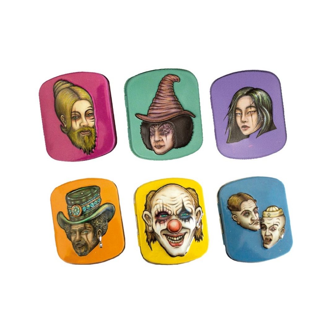 Mini Tin Box Caja De Lata Guardado - Lion Rolling Circus